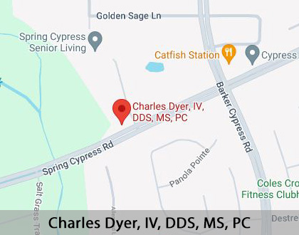 Map image for Dentures in Cypress, TX